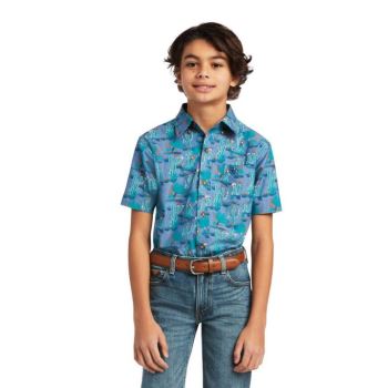 Ariat Daxton Klasické Fit Shirt Mätové | hSlxOMOa