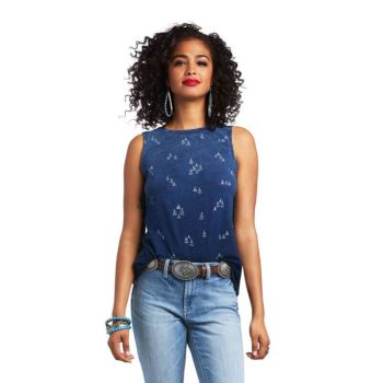 Ariat District Tank Indigo | L9Ee1S6g