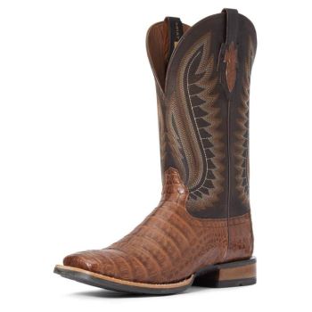 Ariat Double Down Western Boot Caramel Caiman Belly | LmkBJhvX