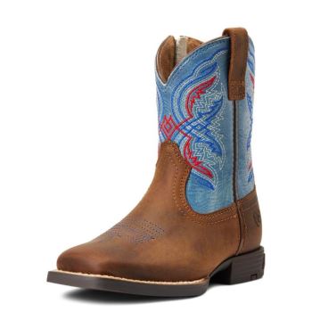 Ariat Double Kicker Western Boot Hnede | LEhCcB31