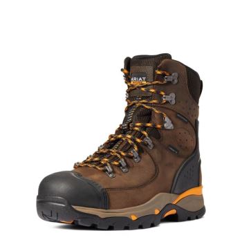Ariat Endeavor 8" Nepremokave Carbon Spicou Pracovná Boot Čokoláda Hnede | bMlgI9Dt