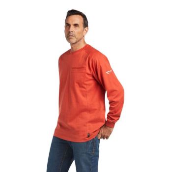Ariat FR Air Crew T-Shirt Volcanic Heather | 8x49XkZV