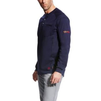 Ariat FR Air Henley Námornícka Modrá | HiXpdMnO