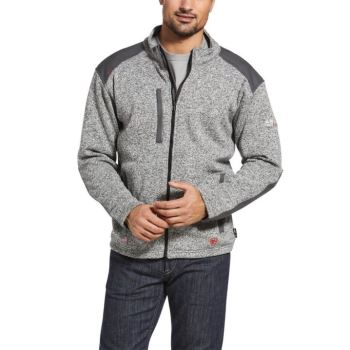 Ariat FR Caldwell Full Zip Svetrove Saty Jacket Siva | aCV9XhP0