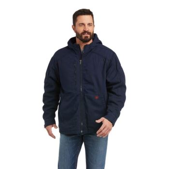 Ariat FR DuraLight Stretch Platene Jacket Námornícka Modrá | 2Q5GY1IH