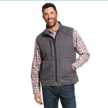 Ariat FR DuraLight Stretch Platene Vest Siva | TgMKmJZ2