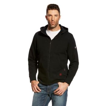 Ariat FR DuraStretch Full Zip Hoodie Čierne | T8SvpPqE