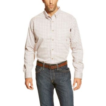 Ariat FR Gauge Pracovná Shirt Biele Viacfarebný | qRKN13lg