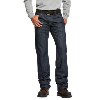 Ariat FR M5 Slim Armor Stretch Stackable Straight Leg Jean Rinse | pu01yADe