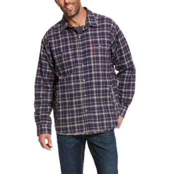 Ariat FR Monument Shirt Jacket Námornícka Modrá | ZUyLshLu