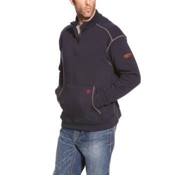 Ariat FR Polartec Fleece 1/4 Zip Top Námornícka Modrá | TaupnQZ0