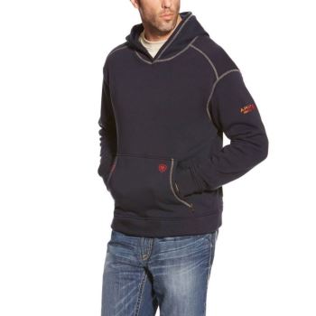 Ariat FR Polartec Hoodie Námornícka Modrá | yaSwUxTR