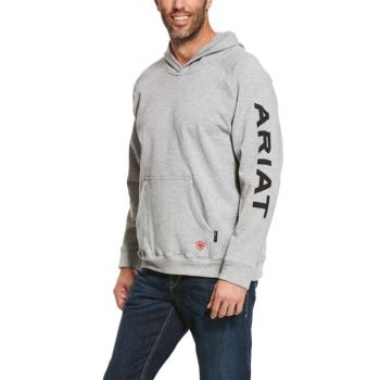 Ariat FR Primo Fleece Logo Hoodie Siva | cXS5hM73