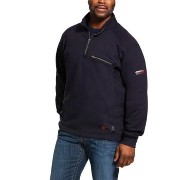 Ariat FR Rev 1/4 Zip Top Námornícka Modrá | hNpHZvMh