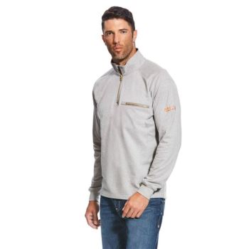 Ariat FR Rev 1/4 Zip Top Strieborne | 7t57d6xQ