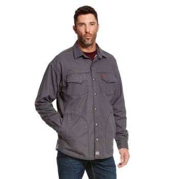 Ariat FR Rig Shirt Jacket Siva | 4W1cx8jX