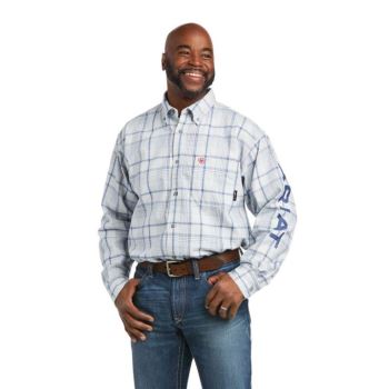Ariat FR Sawyer Logo Pracovná Shirt Biele Viacfarebný | rsEHotwY