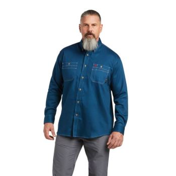 Ariat FR Vented Pracovná Shirt Skyfall | kvQuCTx5