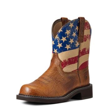 Ariat Fatbaby Heritage Patriot Western Boot Crackled Tumeric | pFQM50UG