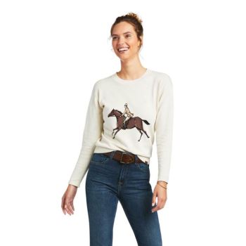 Ariat Floret Sweatshirt Krém | Bj8z4b8x