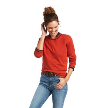 Ariat Floret Sweatshirt Oranžové | QLYc8Rt6