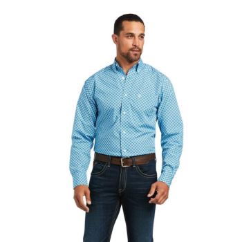 Ariat Genaro Fitted Shirt Bachelor Button | crx1QLZD