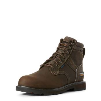 Ariat Groundbreaker 6" II Nepremokave Steel Spicou Pracovná Boot Tmavo Hnede | eeI07K48