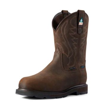 Ariat Groundbreaker CSA Nepremokave Steel Spicou Pracovná Boot Tmavo Hnede | JgResoST