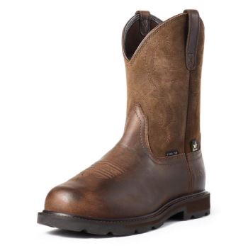 Ariat Groundbreaker MetGuard Steel Spicou Pracovná Boot Hnede | RYvjTof7