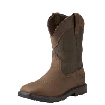 Ariat Groundbreaker Siroke Topanky Square Spicou Nepremokave Steel Spicou Pracovná Boot Hnede | zH2c7A6b