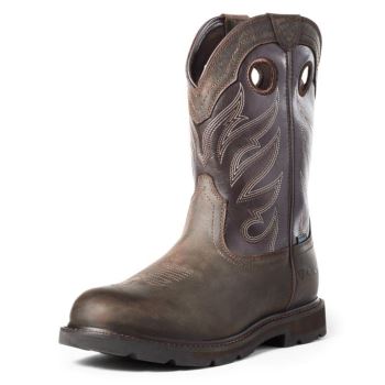 Ariat Groundwork Nepremokave Pracovná Boot Tmavo Hnede | EEShQ8km