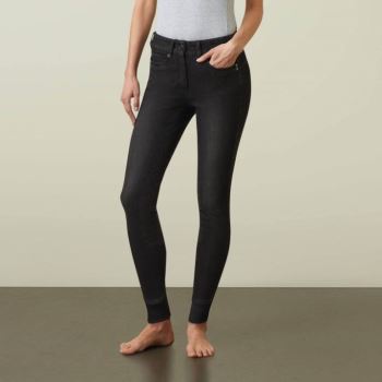 Ariat Halo B Denim Full Seat Breech Čierne | 35eAwTn4