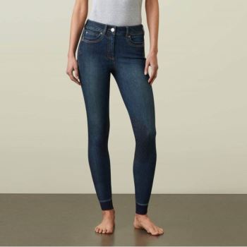 Ariat Halo Denim Knee Patch Breech Marine | kr8Hbhtr