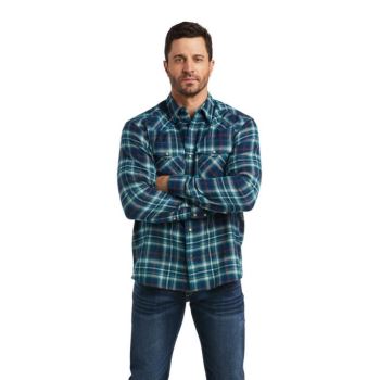 Ariat Hastings Retro Fit Shirt Tyrkysové | All6dhWv
