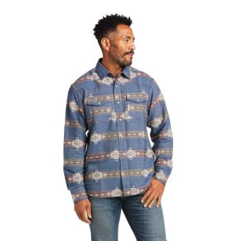 Ariat Hector Retro Fit Shirt Modre | mtf4rYmk