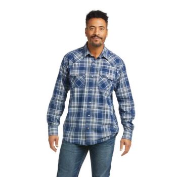 Ariat Hempstead Retro Fit Shirt Indigo | SkgLqrJ0