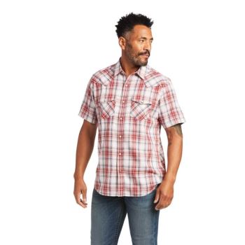 Ariat Hennessey Retro Fit Shirt Tmavo Červené | GLxgTzQQ