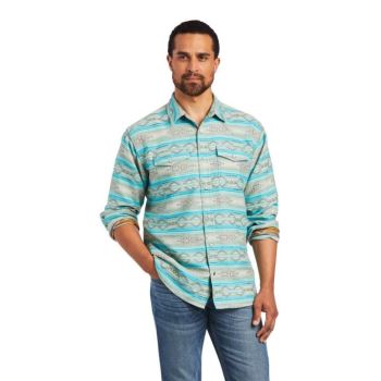 Ariat Herman Retro Fit Shirt Modre | Rq3bMSXb