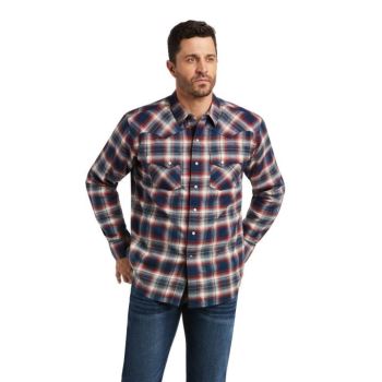 Ariat Herne Retro Fit Shirt Modre | biHHJgvc