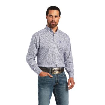 Ariat Ilan Stretch Klasické Fit Shirt Biele | kNwL2GaE