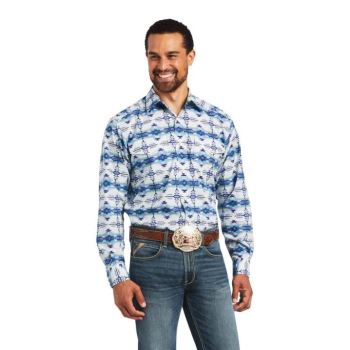 Ariat Irvin Klasické Fit Shirt Biele | G6FRqyIL