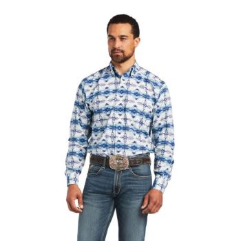 Ariat Irvin Klasické Fit Shirt Biele | WXYmJ3dr