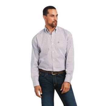 Ariat Jonathon Stretch Klasické Fit Shirt Biele | mfKm39It