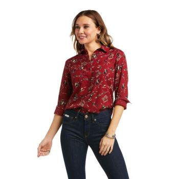 Ariat Kelley Shirt Červené | hbjUQvo6