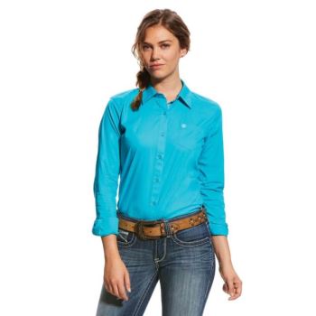 Ariat Kirby Stretch Shirt Modre | G9hv2uPJ