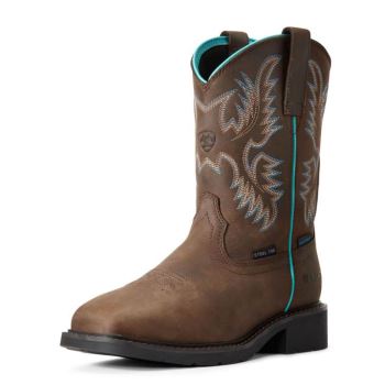 Ariat Krista Nepremokave Steel Spicou Pracovná Boot Tmavo Hnede | ndCEiSkk
