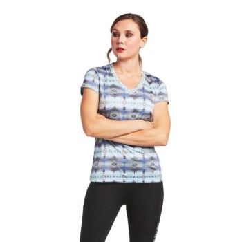 Ariat Laguna Top Cerulean Westerly Print | lqZMmEek