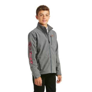 Ariat Logo 2.0 Softshell Jacket Tmavo Siva | YwhH3Swj