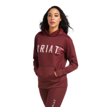Ariat Logo Tek Hoodie Windsor Wine | cjbCm0Xb