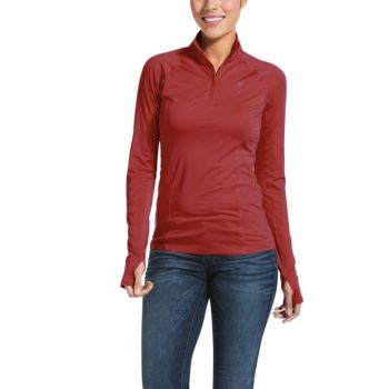 Ariat Lowell 2.0 1/4 Zip Baselayer Marsala | X9TOwlvi